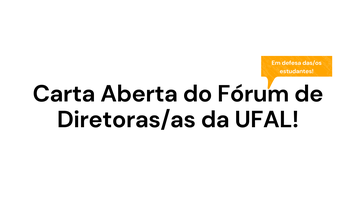 Carta Aberta à Comunidade Acadêmica da UFAL